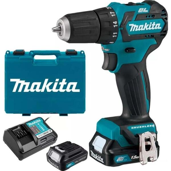 

Шуруповерт-дрель аккумуляторная Makita 10.8В 2х1.5Ач (DF332DWYE)