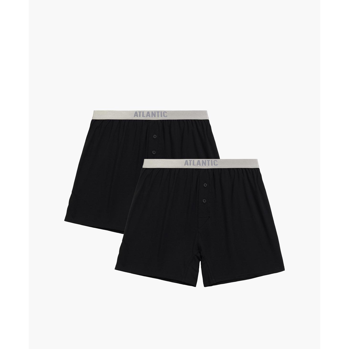 Набір боксерів чоловічих Atlantic 2BMB-005 2шт. L чорніфото1