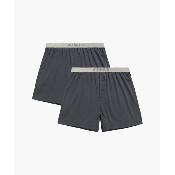 Набір боксерів чоловічих Atlantic 2BMB-005 2шт. 2XL графітовіфото