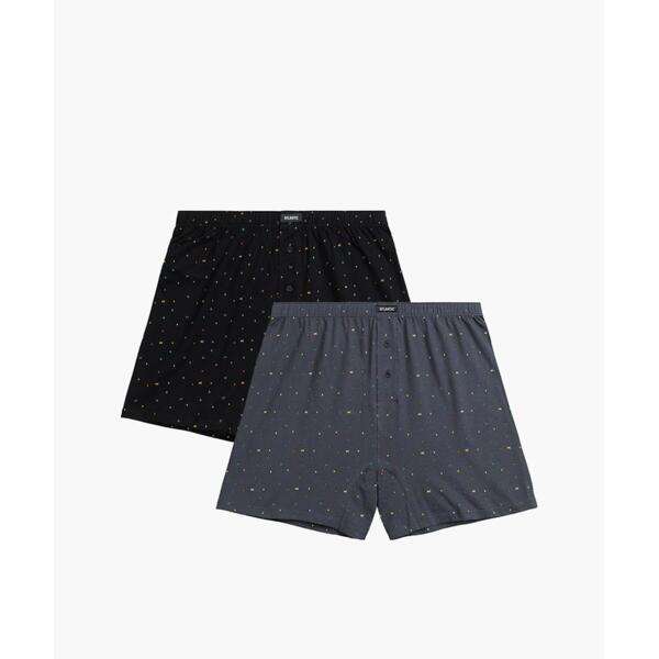 Набор боксеров мужских Atlantic 2MBX-067 2шт. XL черные/графитовые фото 