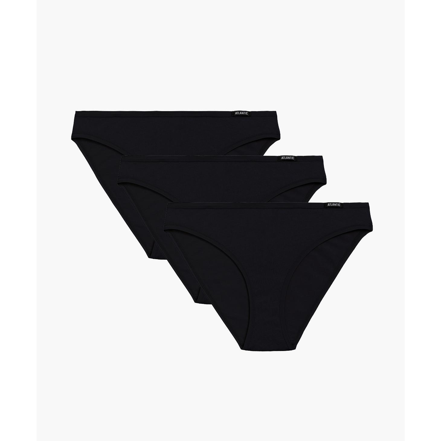 Набір трусів жіночих спорт Atlantic 3BLP-602 3шт. M чорніфото1