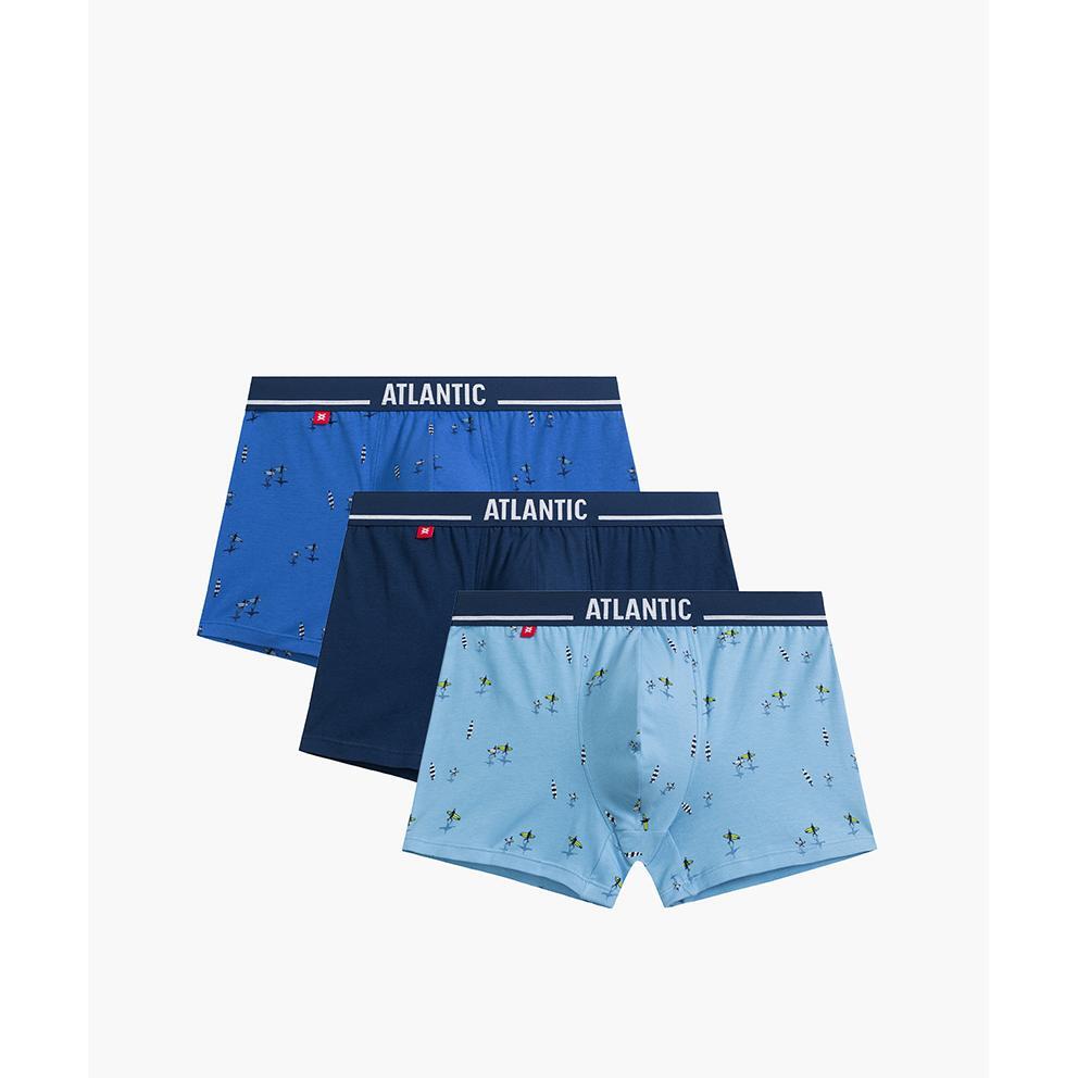 Набір боксерів чоловічих Atlantic 3MH-213 3шт. 2XL блакитніфото1