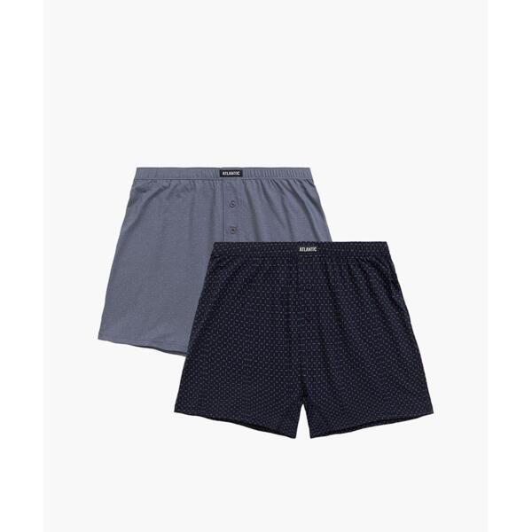 Набір боксерів чоловічих Atlantic 2MBX-062 2шт. 2XL сині/голубіфото