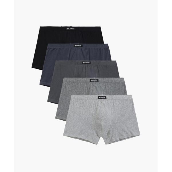 Набір боксерів чоловічих Atlantic 5BMH-007 5шт. M сірі/чорні/графітовіфото