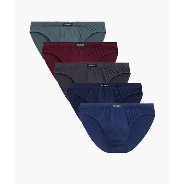 

Набор трусов мужских спорт Atlantic 5SMP-002 5шт. L серые/бордовые/синие/голубые