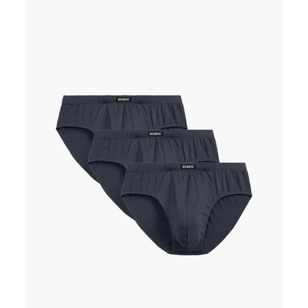 Набір трусів чоловічих класика Atlantic 3BMP-006 3шт. XL графітовіфото