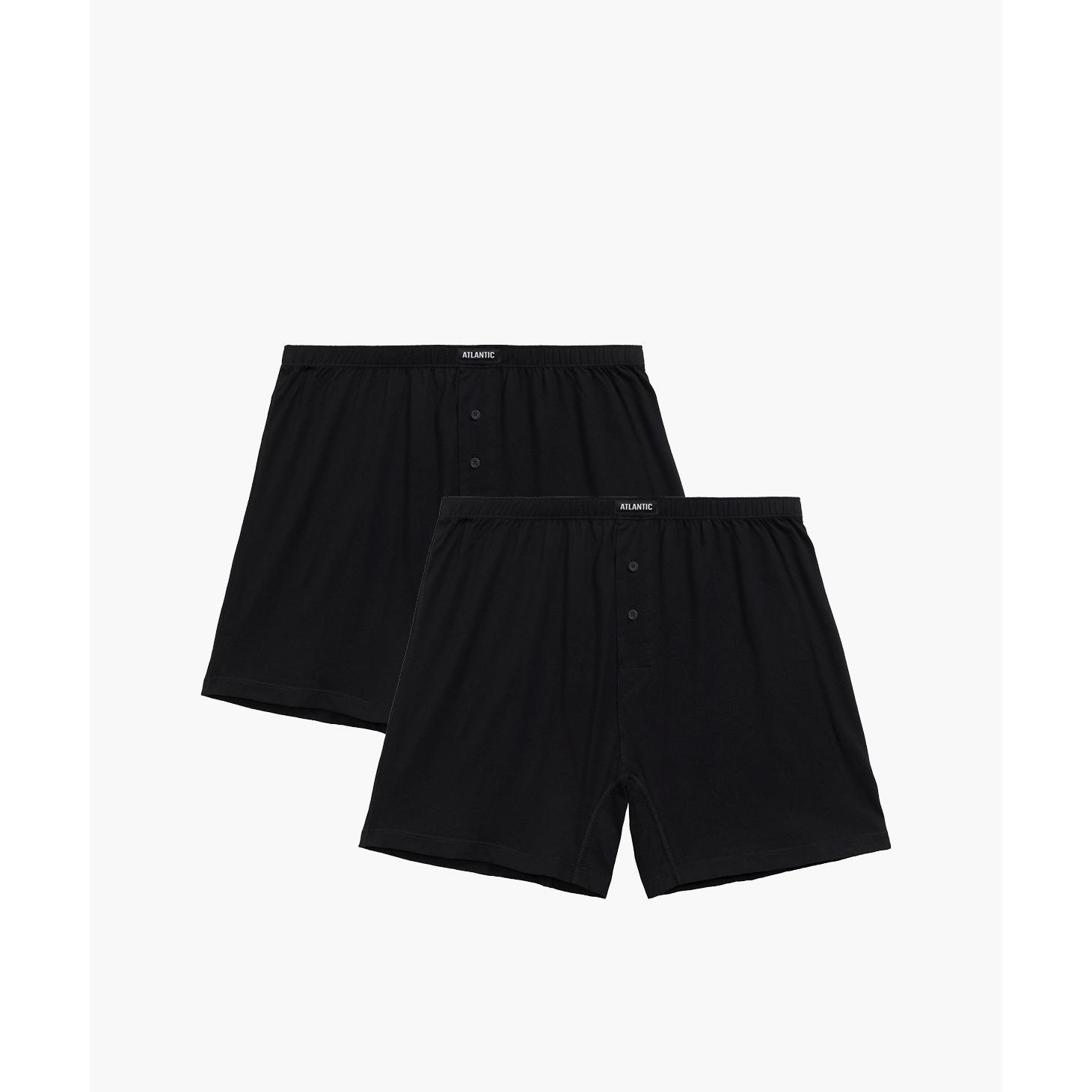 Набір боксерів чоловічих Atlantic 2BMB-003 2шт. L чорні