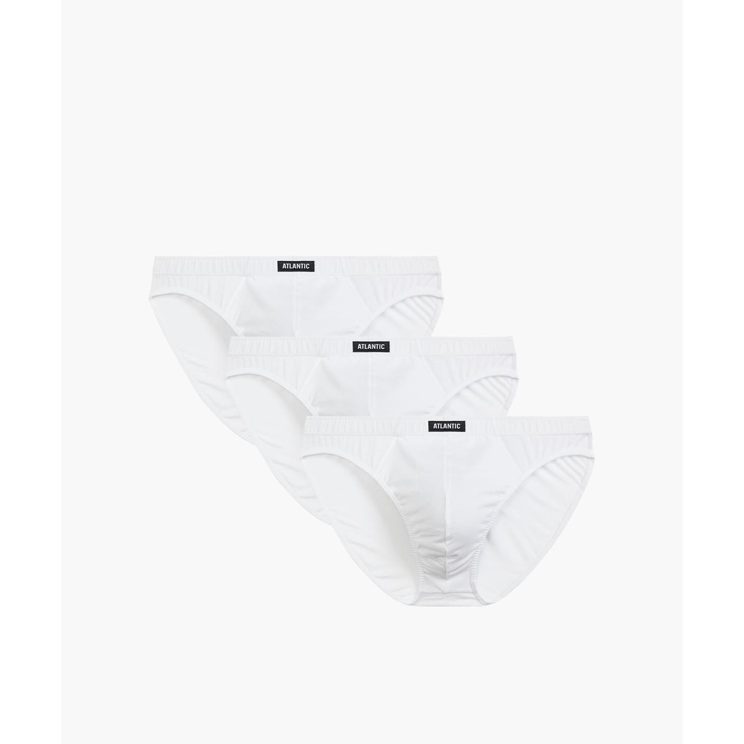Набір трусів чоловічих спорт Atlantic 3BMP-322 3шт. M білі