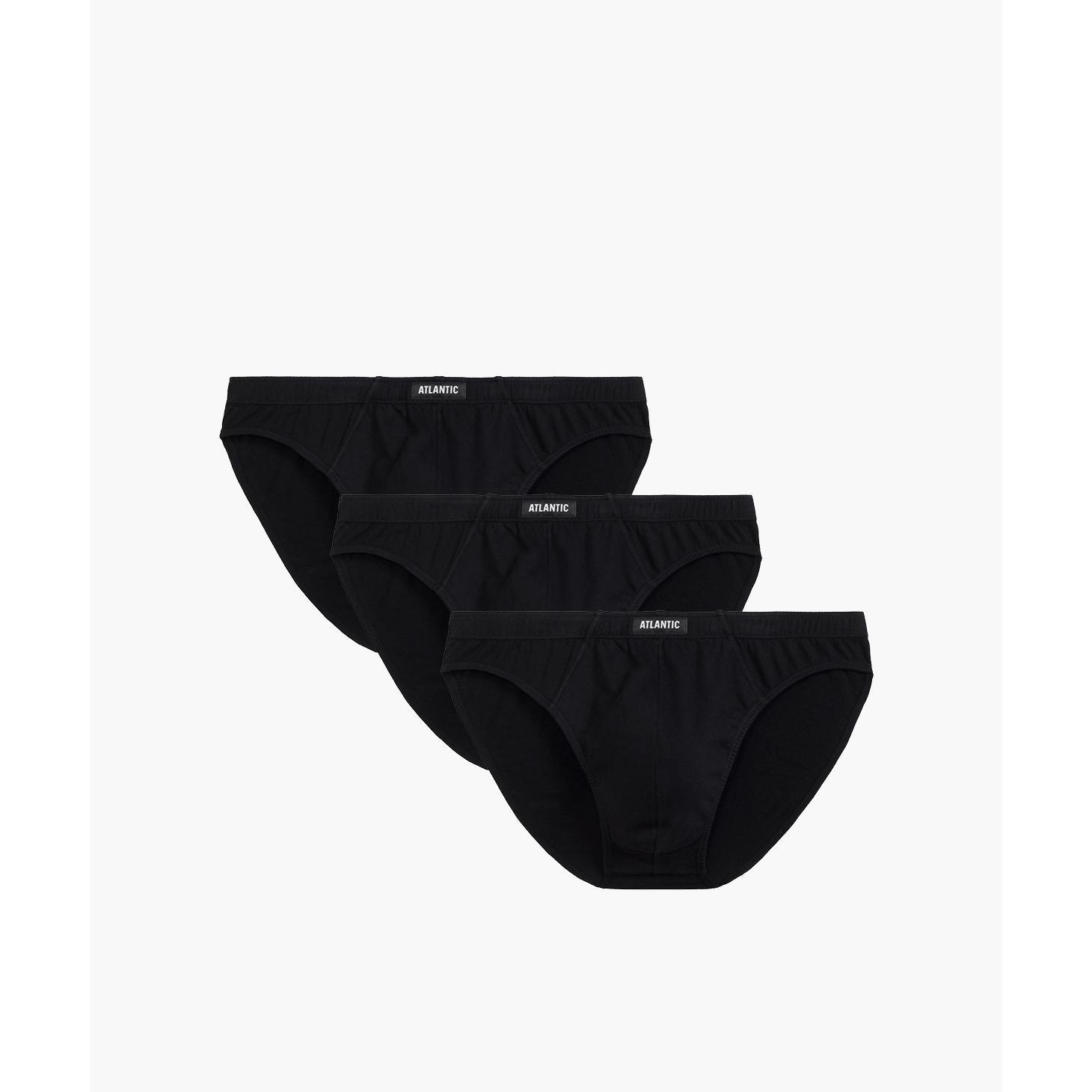 Набір трусів чоловічих спорт Atlantic 3BMP-322 3шт. L чорні