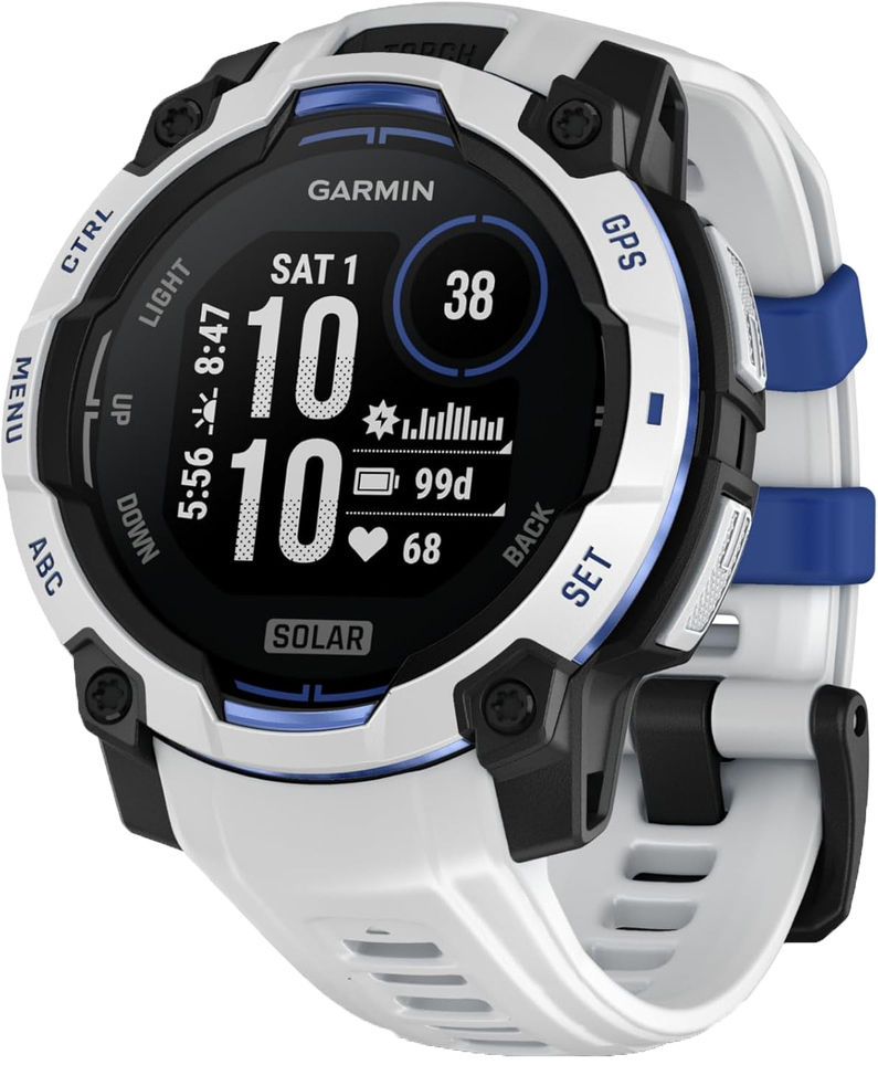Смарт-годинник Garmin Instinct 3 45mm Solar Whitestone with Whitestone Band (010-02934-03)фото1
