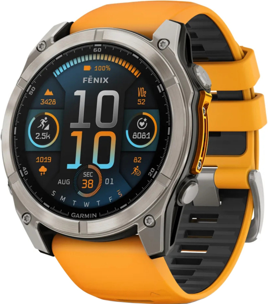 

Смарт-часы Garmin Fenix 8 51mm AMOLED Saph Ti/Bare/Grpht SparkOrg/GrphtBd (010-02905-11)