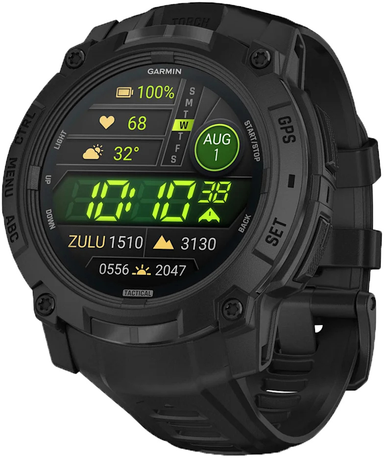 Смарт-годинник Garmin Instinct 3 Tactical AMOLED 50mm Black (010-03020-50)фото1