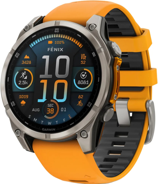 

Смарт-часы Garmin Fenix 8 47mm AMOLED Saph Ti/Bare/Grpht SparkOrg/GrphtBd (010-02904-11)