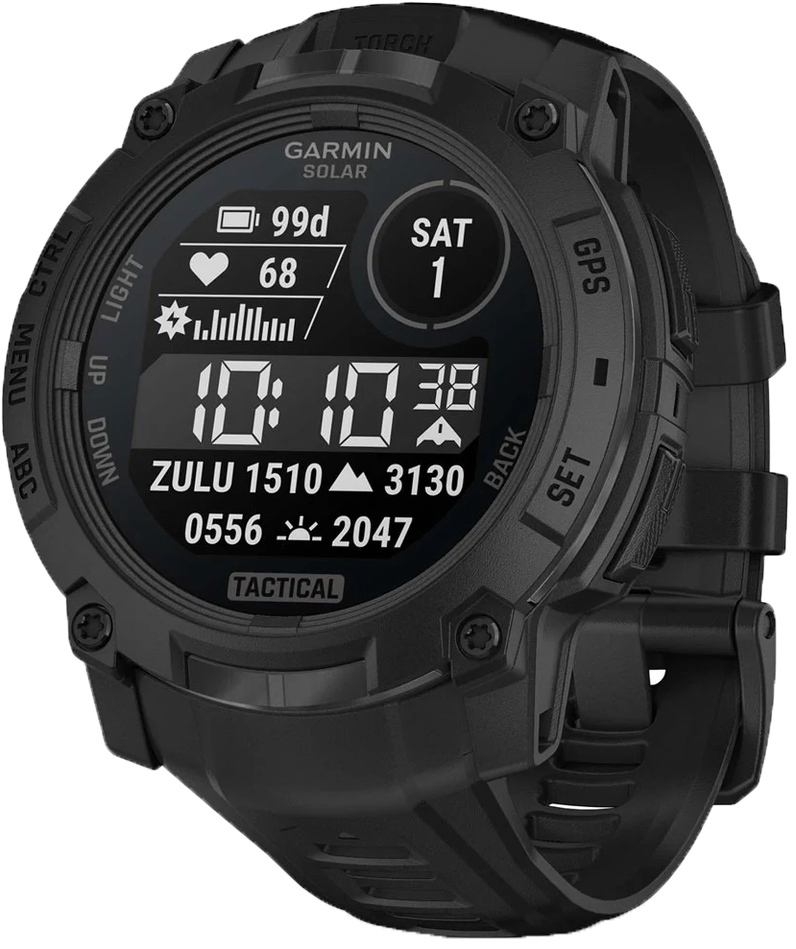 Смарт-часы Garmin Instinct 3 50mm Tactical Solar Black (010-02935-50) фото 1