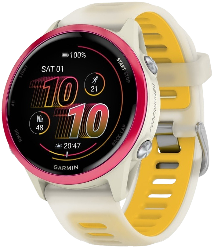 Смарт-часы Garmin Forerunner 570 42MM Bone/Raspberry/Mango (010-02970-02) фото 1