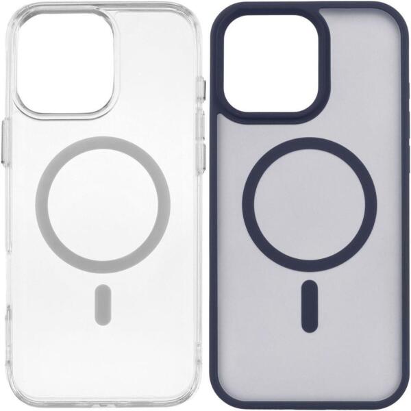 

Комплект Чехол 2Е для Apple iPhone 16 Pro Max Transparent MagSafe Cover Clear + Чехол 2Е для Apple iPhone 16 Pro Max Sof