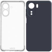 Комплект Чехол MakeFuture для Xiaomi Redmi 13C/Poco C65 AirShield + Чехол MakeFuture для Xiaomi Redmi 13C/Poco C65 Silic