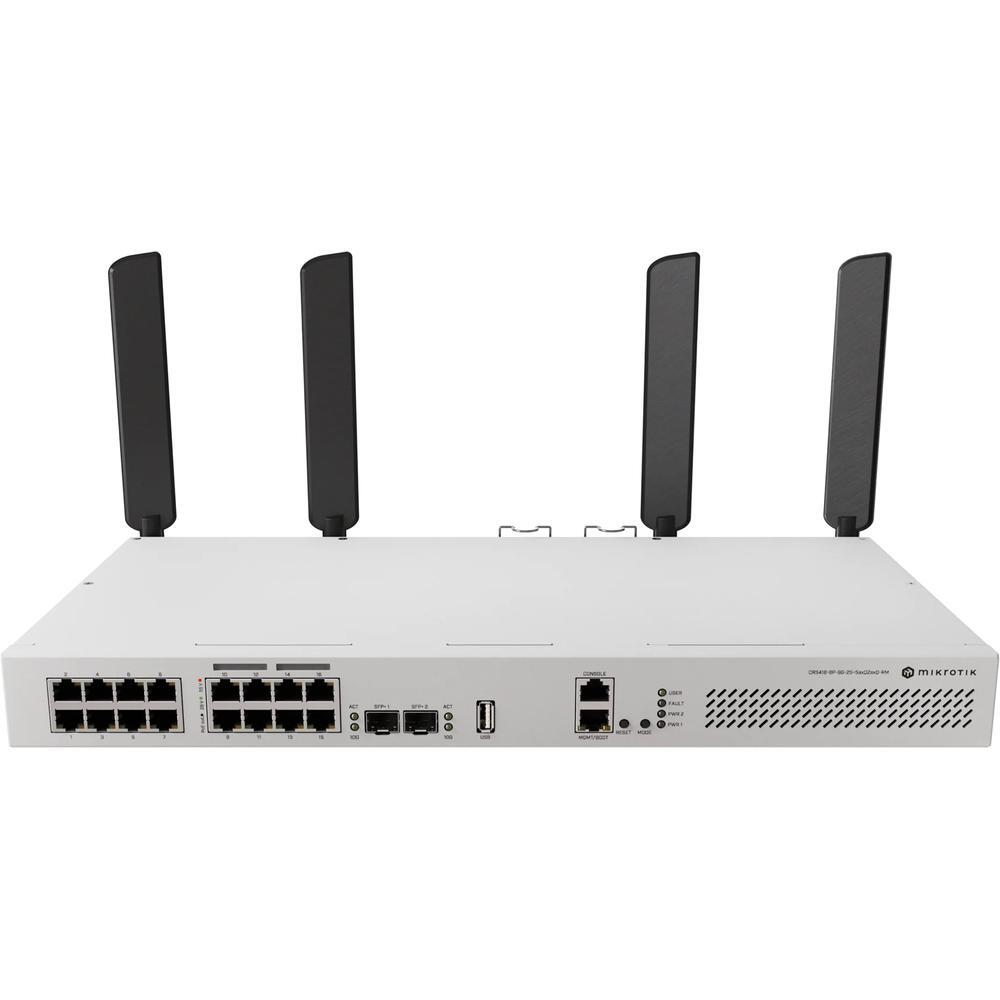 Коммутатор MikroTik Cloud Router Switch CRS418-8P-8G-2S+5axQ2axQ-RM (CRS418-8P-8G-2S+5AXQ2AXQ) фото 1
