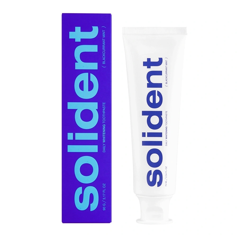 Зубна паста Solident Blackcurrant mint Смородина-м'ята Щоденна відбілююча 90 гфото1