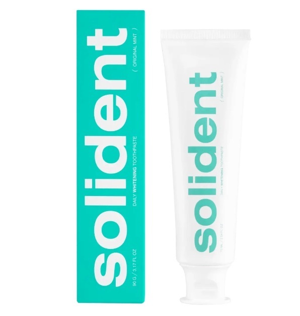Зубна паста Solident Original mint М'ята Щоденна відбілююча 90 гфото1