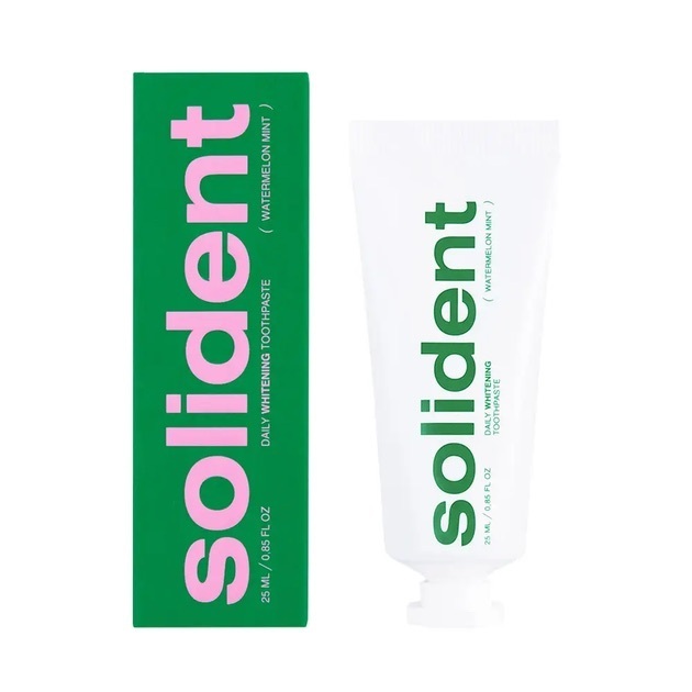 Зубна паста Solident Watermelon mint Кавун-м'ята Щоденна відбілююча 25 млфото1