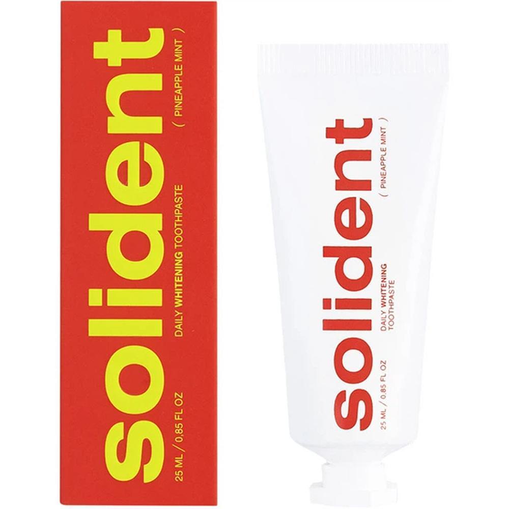 Зубная паста Solident Pineapple mint Ананас-мята Ежедневная отбеливающая 25 мл фото 1