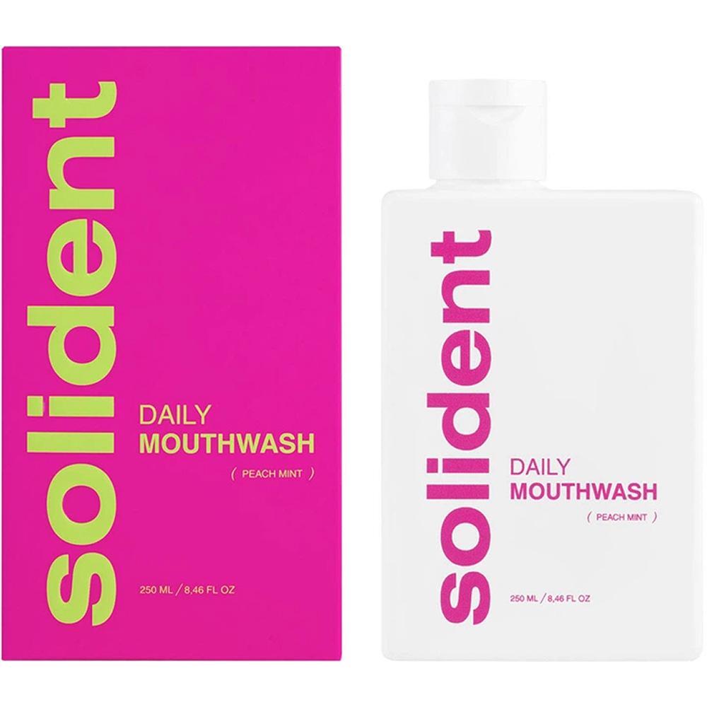 Ополіскувач для ротової порожнини Solident Peach mint Персик-м'ята 250 млфото1