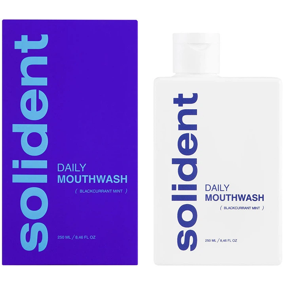Ополіскувач для ротової порожнини Solident Blackcurrant mint Смородина-м'ята 250 млфото1