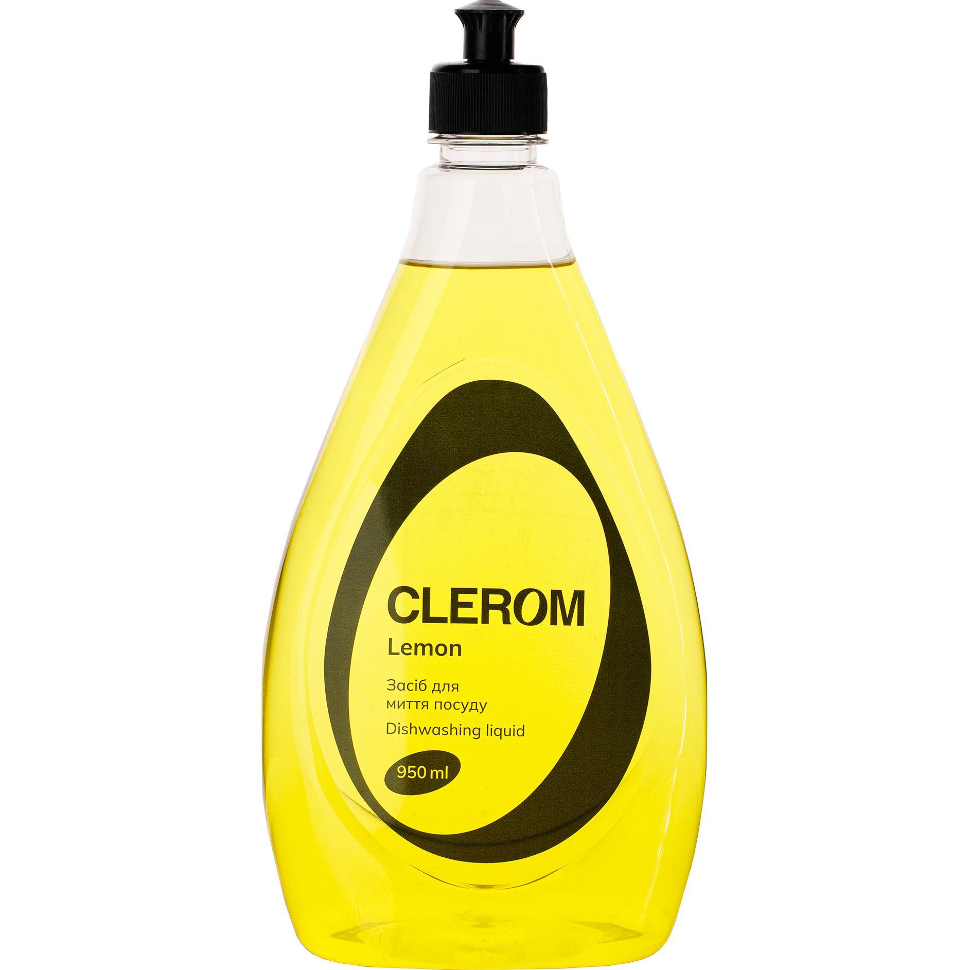 Средство для мытья посуды Clerom Lemon 950 мл фото 1