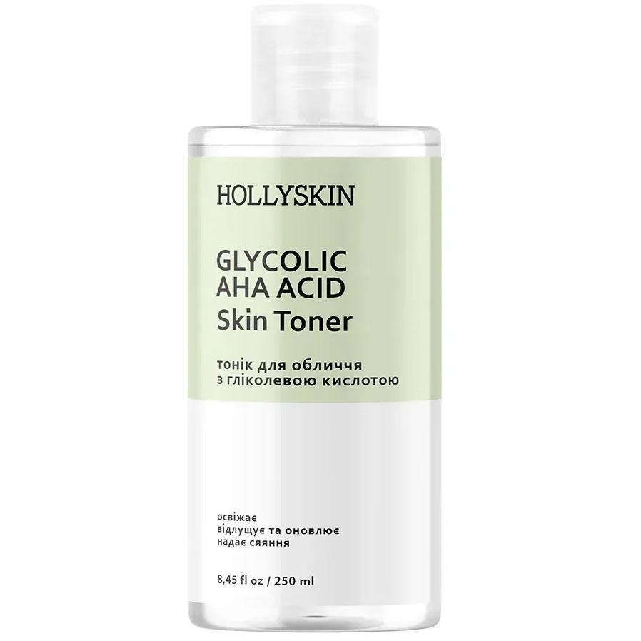 Тоник для лица Hollyskin Facial & Skin Toner Glycolic AHA Acid 250 мл фото 1