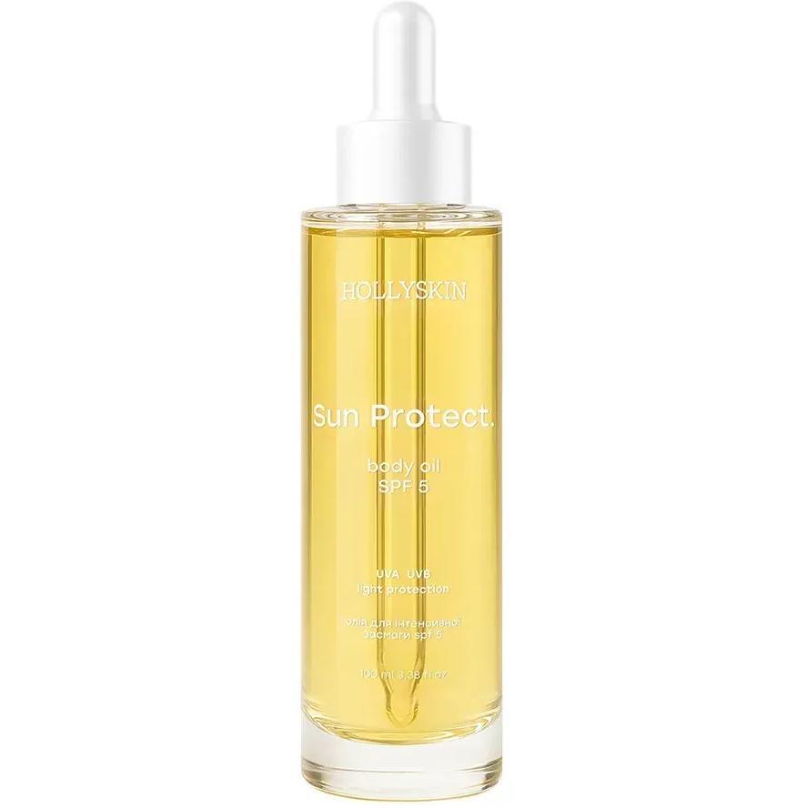 Масло для интенсивного загара Hollyskin Sun Protect Body Oil SPF5 100 мл фото 1