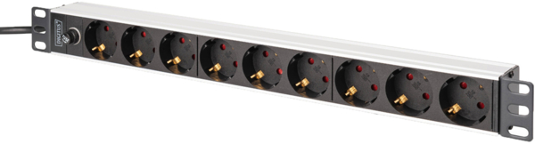 

Устройство распределения электропитания DIGITUS 1U, 8xSchuko, 10A, 250V (DN-95437)
