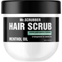 Скраб для шкіри голови та волосся Mr.Scrubber Hair Scrub Menthol Oil з ментоловою олією і кератином 250 мл