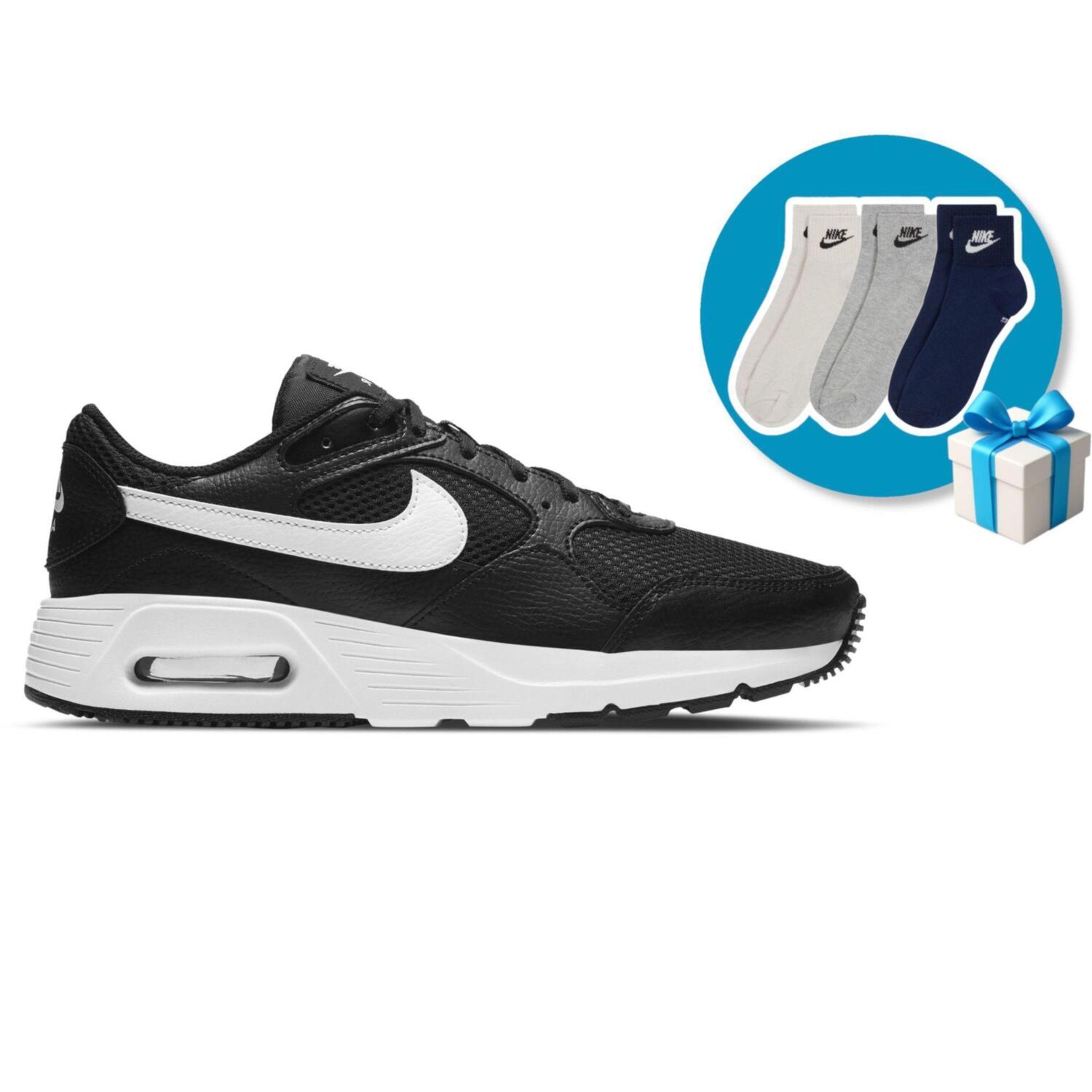 Кроссовки женские Nike Wmns Air Max Sc CW4554-001 36 (5.5 US) + Носки Nike U Nk Nsw Everyday Essential An DX5074-903 S