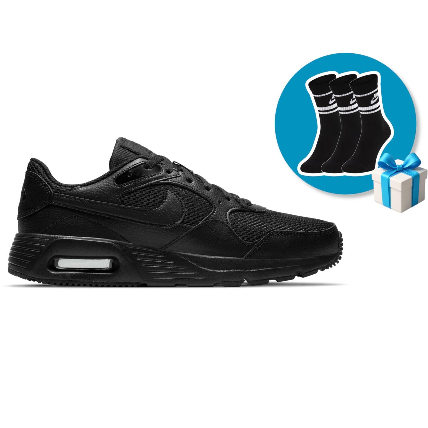 Кроссовки мужские Nike Air Max SC CW4555-003 44 (10 US) + Набор носков Nike U Nk Nsw Everyday Essential Cr DX5089-010 M