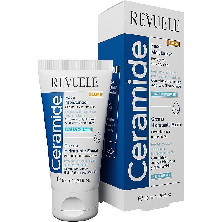 Крем для лица Revuele Ceramide Face Moisturizer SPF25 увлажняющий с керамидами 50 мл фото 1