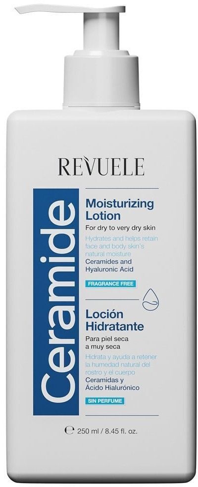 Лосьйон зволожуючий Revuele Ceramide Moisturizing Lotion з керамідами для сухої шкіри обличчя й тіла 250 млфото1
