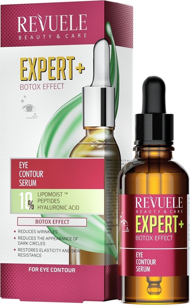 Сироватка для контуру очей Revuele Expert+ Botox Effect Eye Contour Serum з ефектом ботокса 25 млфото1