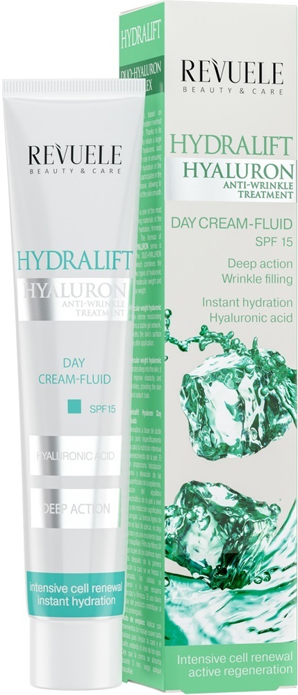 Крем-флюїд для обличчя Revuele Hydralift Hyaluron Day Cream Fluid SPF15 денний 50 млфото1