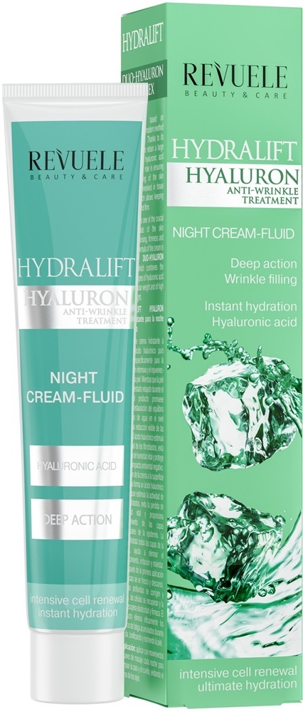 Крем-флюїд для обличчя Revuele Hydralift Hyaluron Night Cream Fluid нічний 50 млфото1