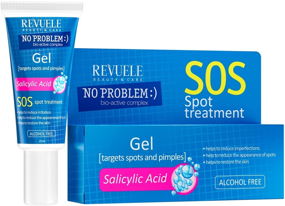 SOS Гель-аппликатор противовоспалительный Revuele No Problem Gel для местного нанесения с салициловой кислотой 25 мл фото 1
