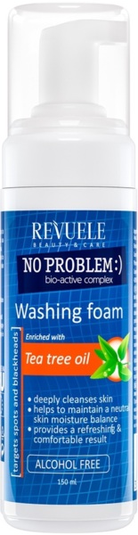 

Пенка для умывания Revuele No Problem против прыщей и черных точек с маслом чайного дерева 150 мл