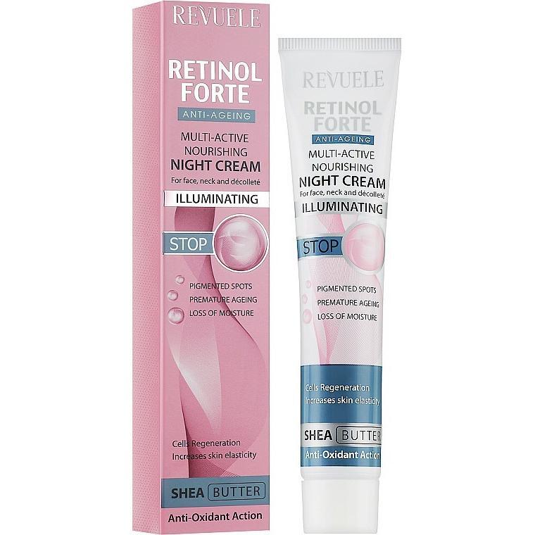 Крем для обличчя нічний Revuele Retinol Forte Anti-Ageing Multi-Active Nourishing поживний мультиактивний 50 млфото1