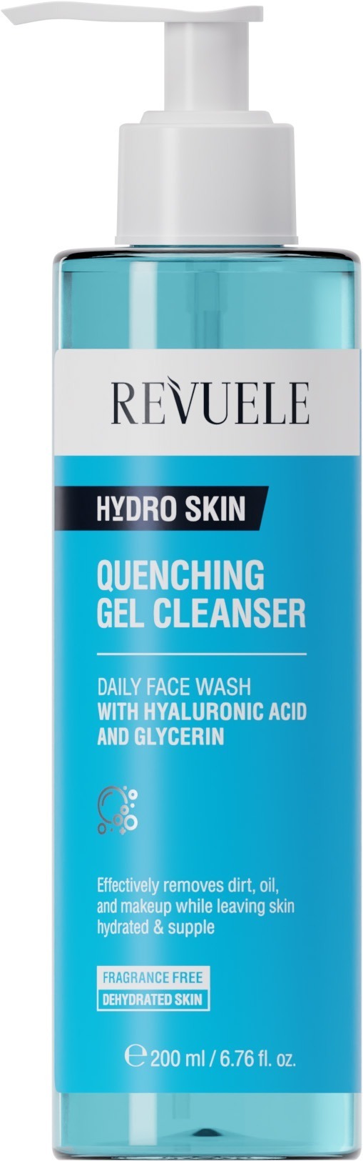 Гель для лица Revuele Hydro Skin Quenching Gel Cleanser очищающий освежающий 200 мл фото 1