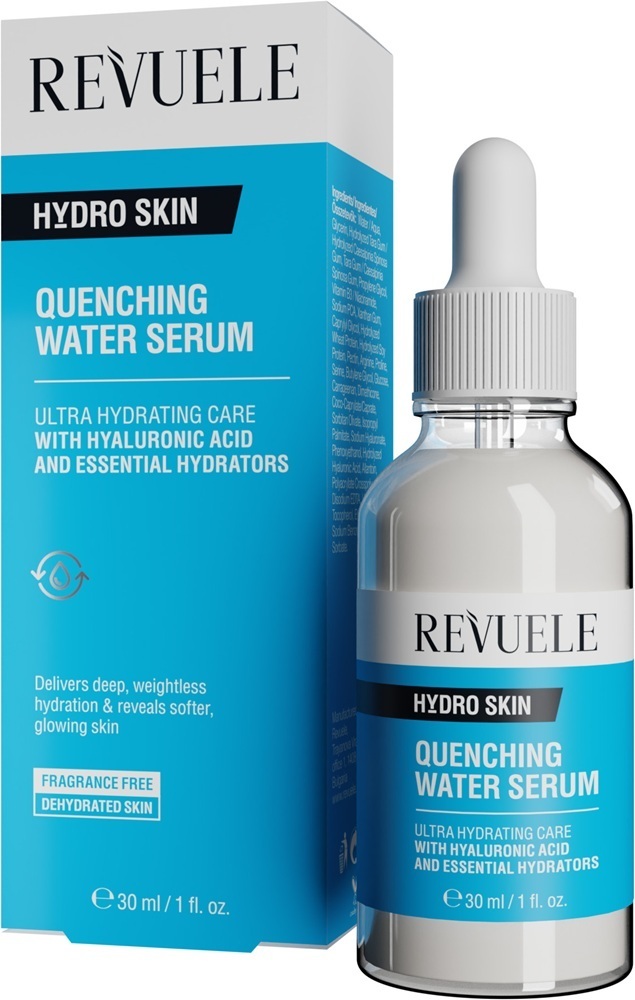 Сироватка-флюїд для обличчя Revuele Hydro Skin Quenching Water Serum освіжаюча 30 млфото1