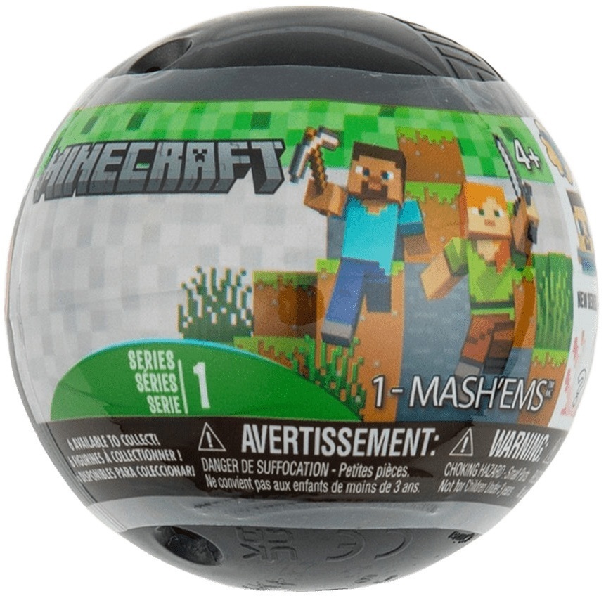 Іграшка-сюрприз у кулі Mash'ems S1 - Minecraft (53691_Mash'ems) фото1