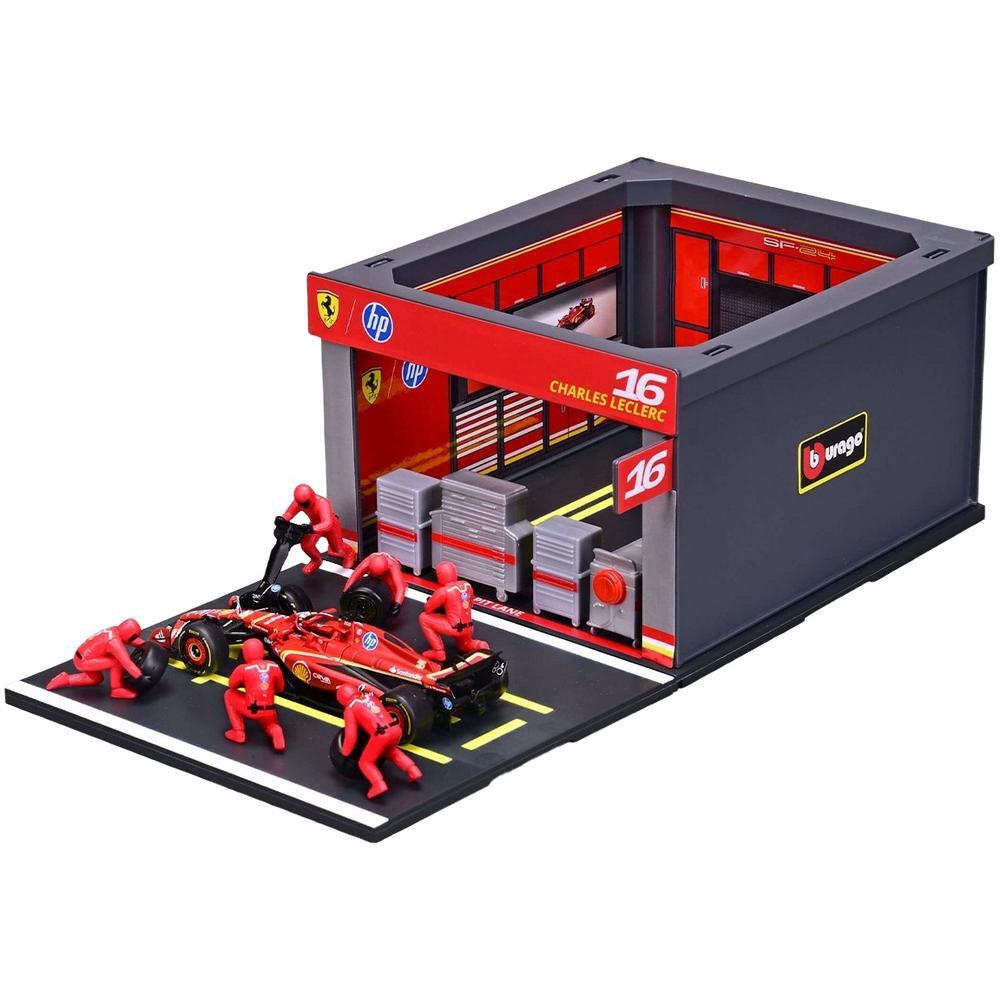 Игровой набор Bburago - Pit Pass Ferrari SF-24 (1:43) (18-36862 (#16)) фото 1