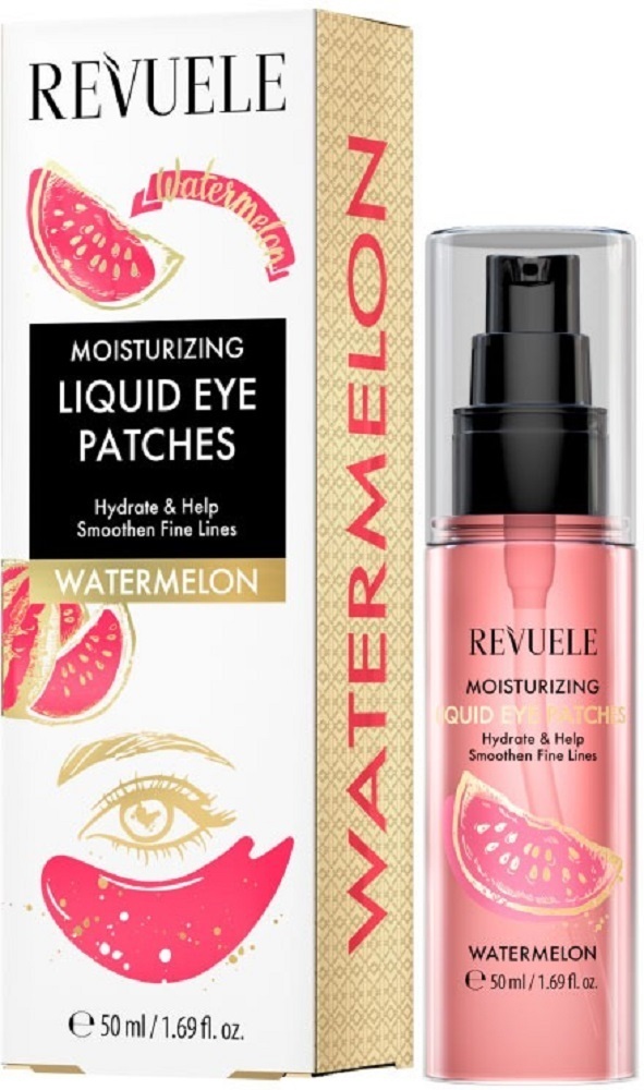 Патчи под глаза Revuele Moisturizing Liquid Eye Patches увлажняющие жидкие с арбузным экстрактом 50 мл фото 1