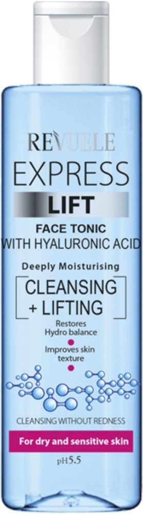 Експрес-тонік для обличчя Revuele Express Face Tonic Lift Hyaluronic ліфтинг 250 млфото1
