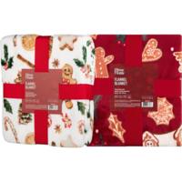 Набор пледов ARDESTO Christmas 160х200см имбирные домики, пряники (ART0121PB_ART0118PB)